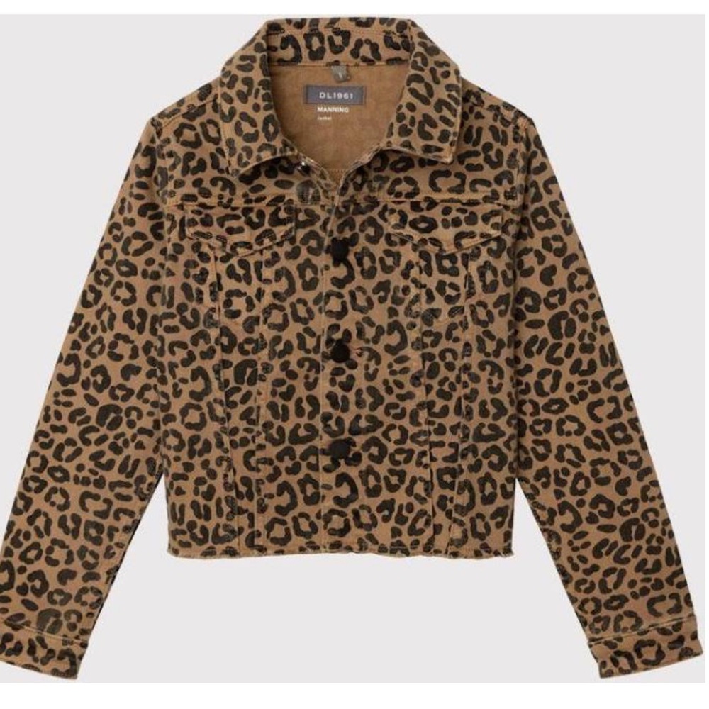 TopShop cheetah print denim jacket